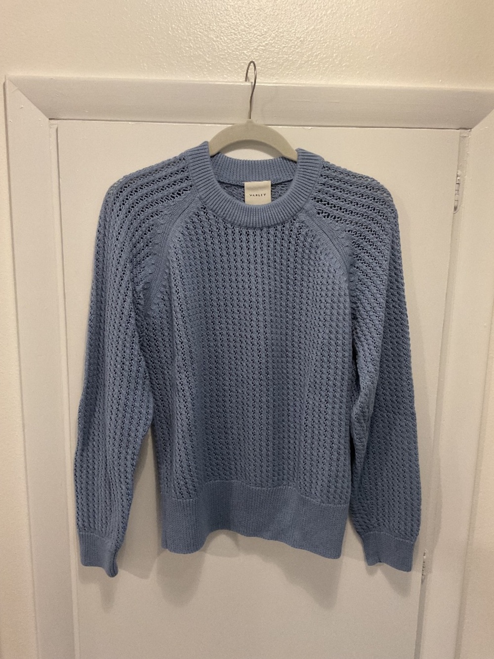 Varley Cotton Sweater, Blue Color, Size Small